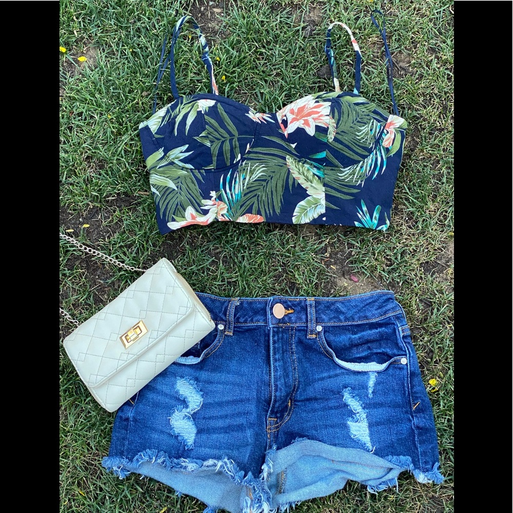 Floral crop top